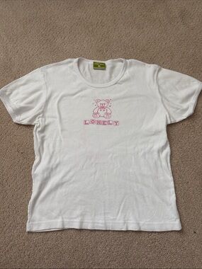Lonely Ghost teddy bear baby tee